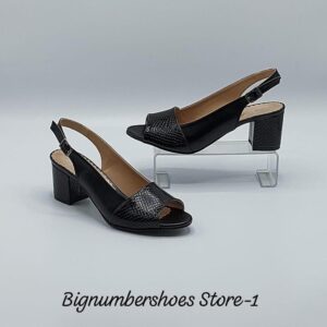 Bella Scale Textured Block Heel Sandals