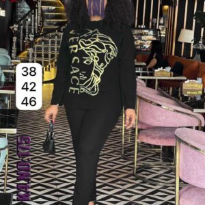 Luxury Versace Print Two-Piece Set