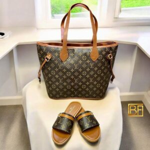 Louis Vuitton Bag & Slippers Set