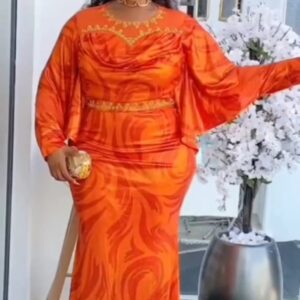 Drape-Top Fitted Maxi Gown