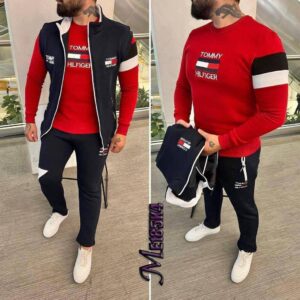 Tommy Hilfiger Men's Three-Piece Tracksuit Set