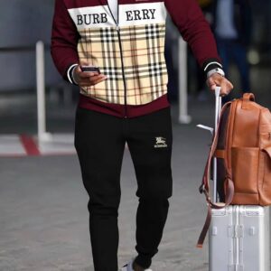 Burberry-Inspired Men's Luxury Tracksuit Set