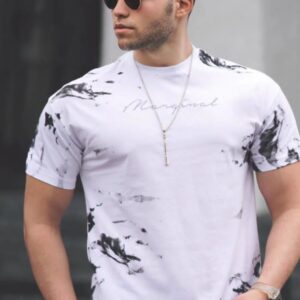 Men’s Marble Splash Neck Shirt