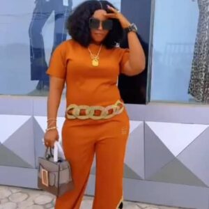 Designer Chain-Accent Two-Piece Set