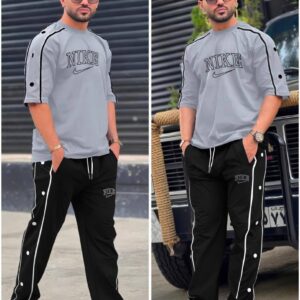Nike-Inspired Button-Panel Tracksuit
