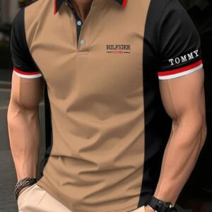 Tommy Hilfiger-Inspired Colourblock Polo Shirt